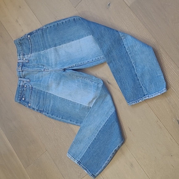 Madewell Denim - Madewell Classic Straight Jean Women's sz 26 Pieced Edition Clairemont Wash Crop